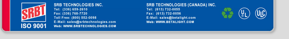 SRB Technologies - Self-Luminous Tritium Signs